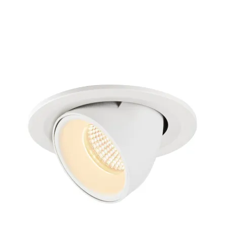 NUMINOS® GIMBLE S, encastré de plafond intérieur, 40 deg , blanc, LED, 8,6W, 3000K