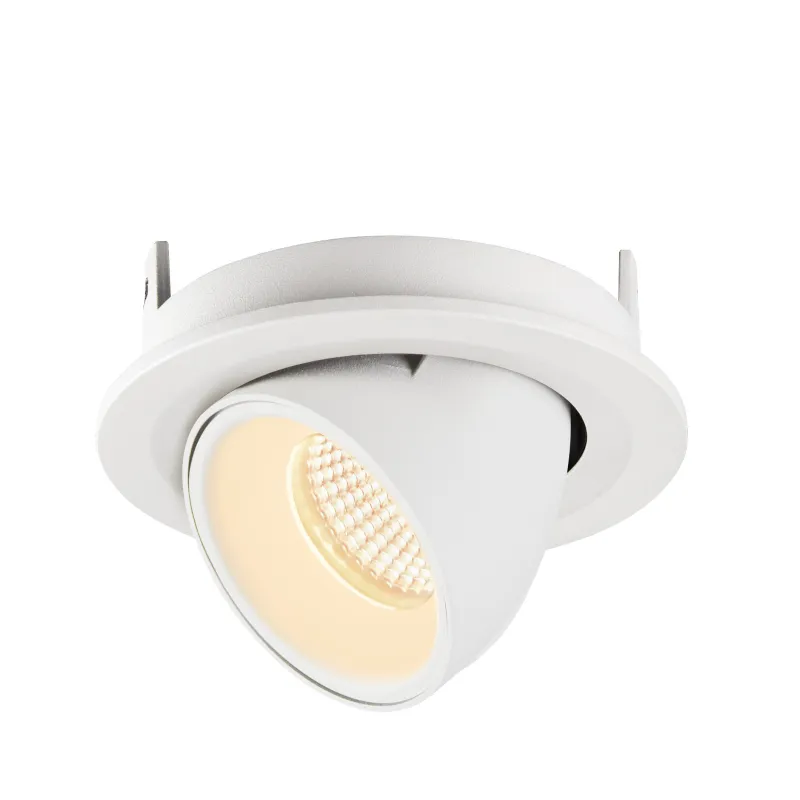 NUMINOS® GIMBLE S, encastré de plafond intérieur, 40 deg , blanc, LED, 8,6W, 3000K