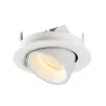 NUMINOS® GIMBLE S, encastré de plafond intérieur, 40 deg , blanc, LED, 8,6W, 3000K