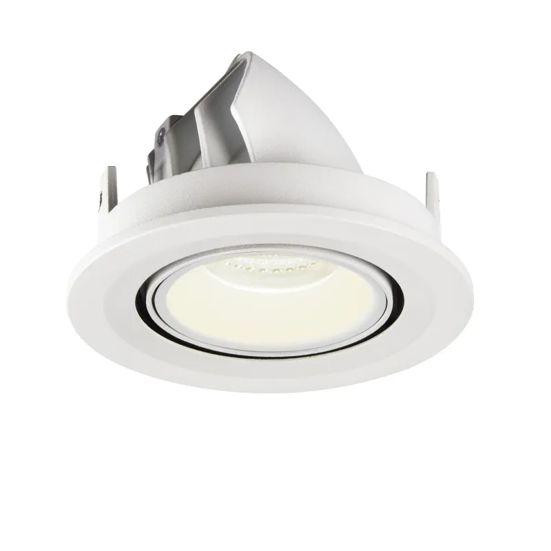 NUMINOS® GIMBLE S, encastré de plafond intérieur, 40 deg , blanc, LED, 8,6W, 4000K