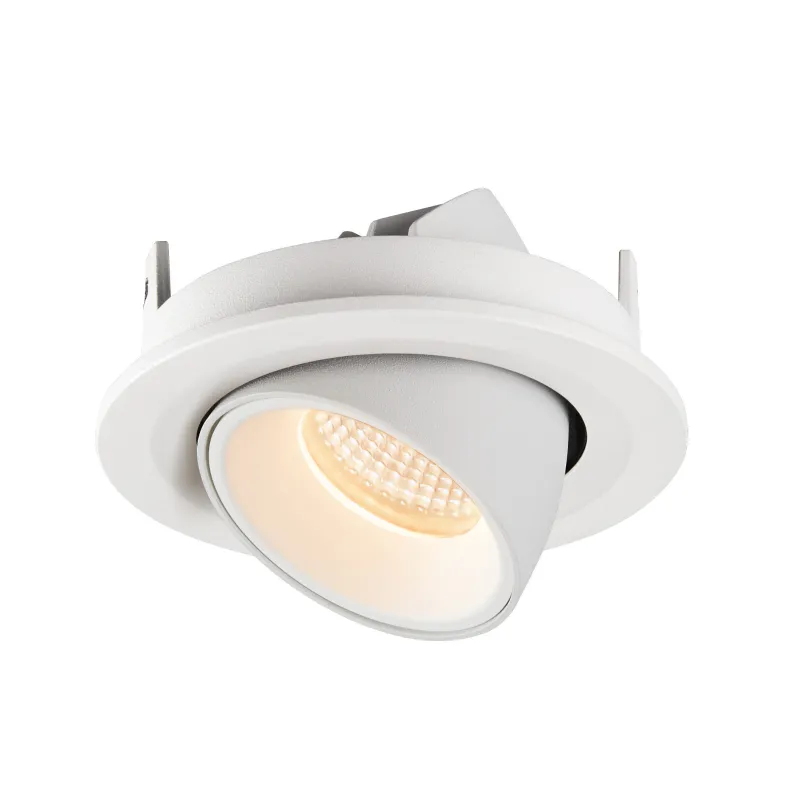 NUMINOS® GIMBLE S, encastré de plafond intérieur, 55 deg , blanc, LED, 8,6W, 2700K