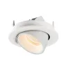 NUMINOS® GIMBLE S, encastré de plafond intérieur, 55 deg , blanc, LED, 8,6W, 2700K