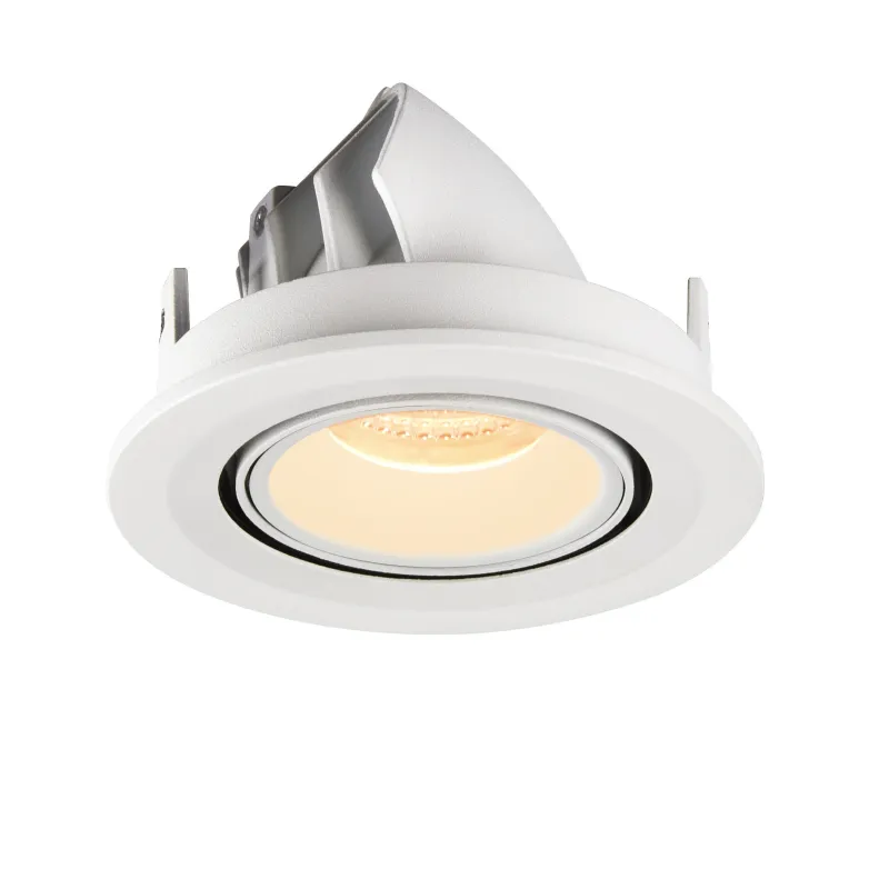 NUMINOS® GIMBLE S, encastré de plafond intérieur, 55 deg , blanc, LED, 8,6W, 3000K