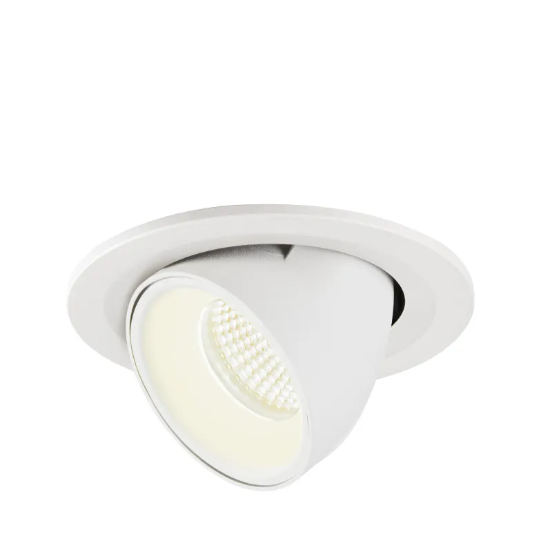 NUMINOS® GIMBLE S, encastré de plafond intérieur, 55 deg , blanc, LED, 8,6W, 4000K