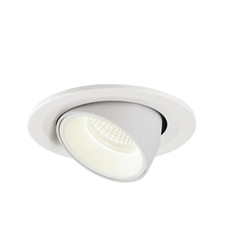 NUMINOS® GIMBLE S, encastré de plafond intérieur, 55 deg , blanc, LED, 8,6W, 4000K