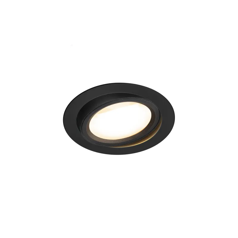 OCULUS, encastré de plafond intérieur, noir, LED, 11W, 2000-3000K, Dim to warm