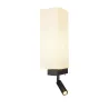 QUADRASS SPOT, applique intérieure, liseuse, noir, E27, max 40W, LED 2W, 3000K