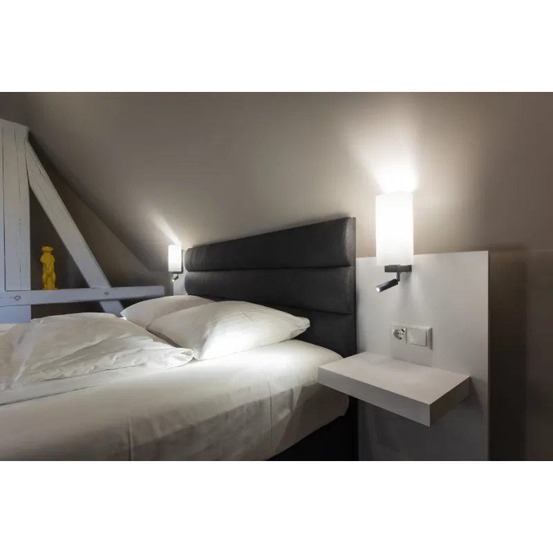 QUADRASS SPOT, applique intérieure, liseuse, noir, E27, max 40W, LED 2W, 3000K