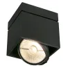 KARDAMOD, plafonnier intérieur, simple, carré, noir mat, GU10/QPAR111, 75W max