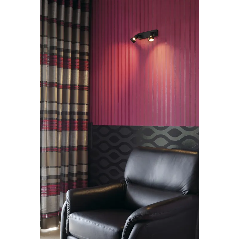 PURI, applique et plafonnier intérieur, simple, noir mat, GU10/QPAR51, 50W max