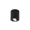 TRILEDO, plafonnier intérieur, simple, rond, noir, GU10/LED GU10 51mm, 10W max