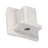EUTRAC®, embouts, intérieur, pour rail 3 allumages en saillie, blanc, 2 pièces