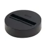 EUTRAC®, patère universelle, intérieur, pour rail 3 allumages en saillie, noir
