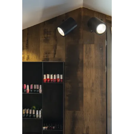 EUTRAC®, patère universelle, intérieur, pour rail 3 allumages en saillie, noir
