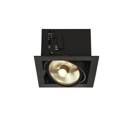 KADUX, encastré de plafond intérieur, simple, noir mat, GU10/QPAR111, 75W max