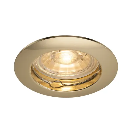 PIKA, encastré de plafond intérieur, rond, fixe, laiton, GU10/QPAR51, 50W max