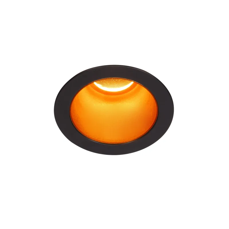 HORN MAGNA, encastré de plafond ou mural intérieur, noir/or, LED, 7,7W, 3000K