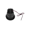 HORN MAGNA, encastré de plafond ou mural intérieur, noir/or, LED, 7,7W, 3000K
