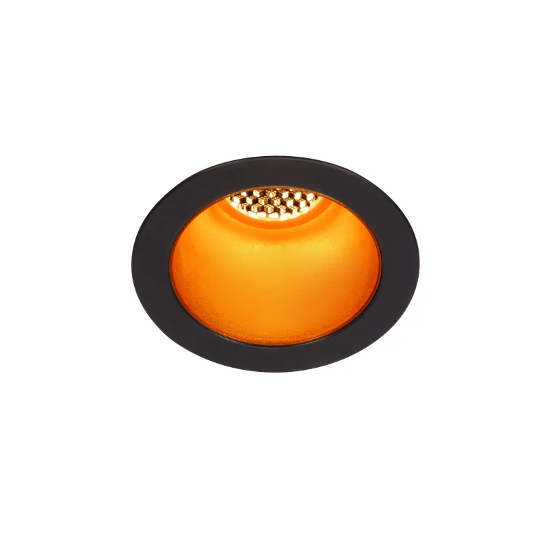 HORN MAGNA, encastré de plafond ou mural intérieur, noir/or, LED, 7,7W, 3000K