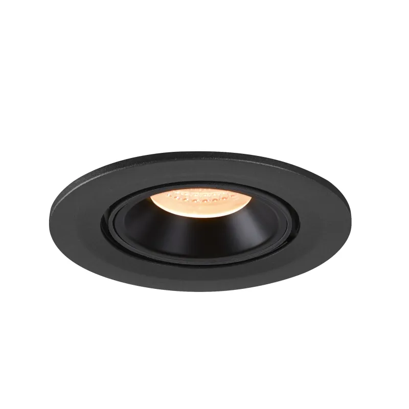 NUMINOS® GIMBLE S, encastré de plafond intérieur, 20 deg , noir, LED, 8,6W, 2700K