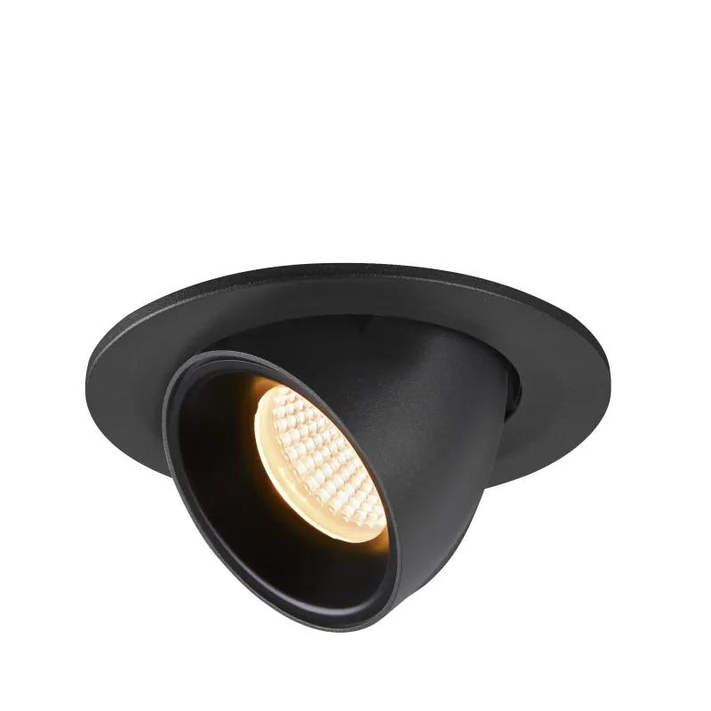 NUMINOS® GIMBLE S, encastré de plafond intérieur, 20 deg , noir, LED, 8,6W, 3000K