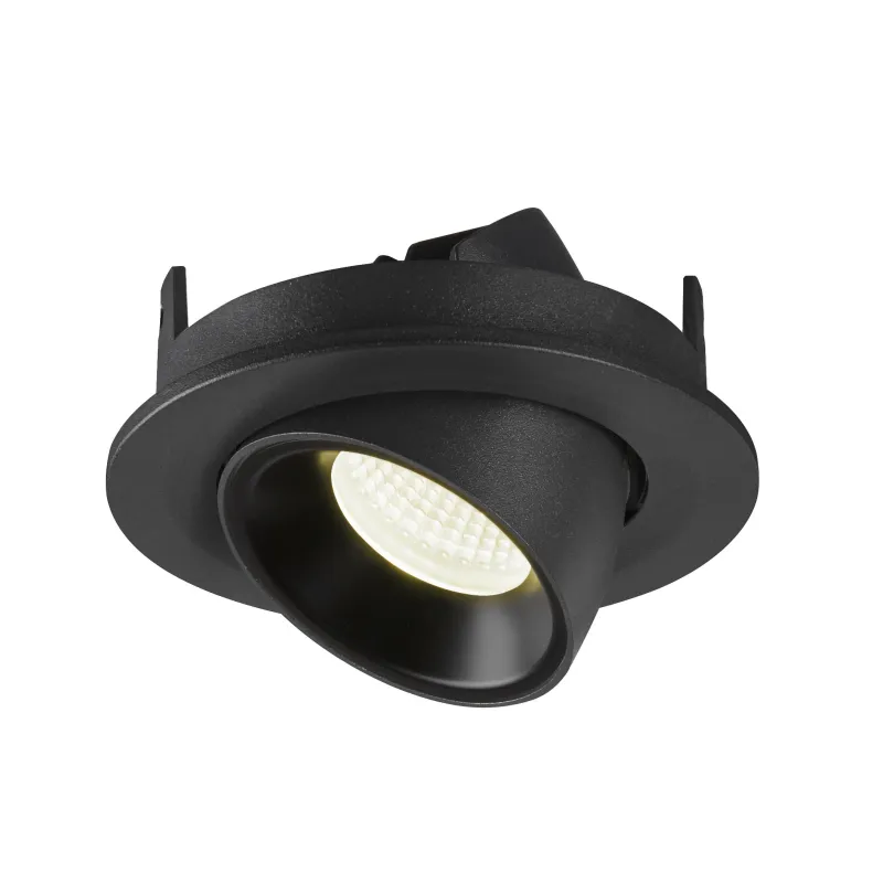 NUMINOS® GIMBLE S, encastré de plafond intérieur, 20 deg , noir, LED, 8,6W, 4000K