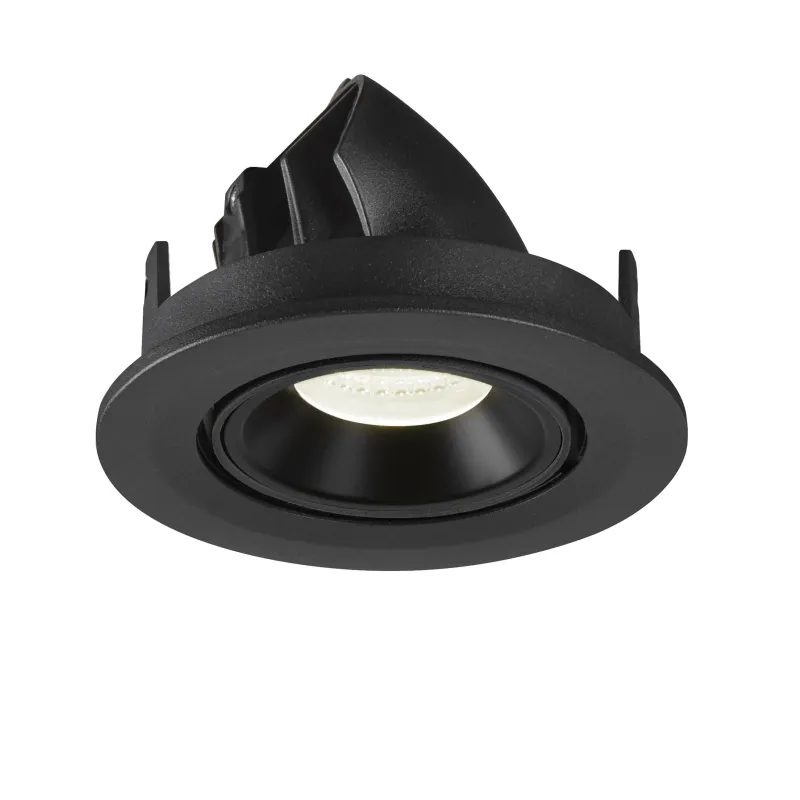 NUMINOS® GIMBLE S, encastré de plafond intérieur, 20 deg , noir, LED, 8,6W, 4000K