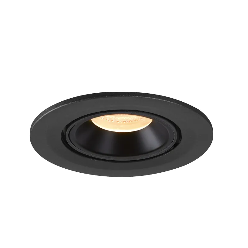 NUMINOS® GIMBLE S, encastré de plafond intérieur, 40 deg , noir, LED, 8,6W, 3000K