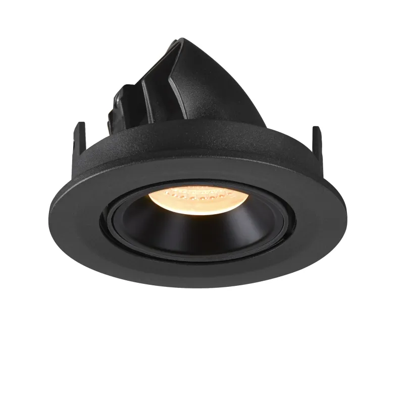 NUMINOS® GIMBLE S, encastré de plafond intérieur, 40 deg , noir, LED, 8,6W, 3000K