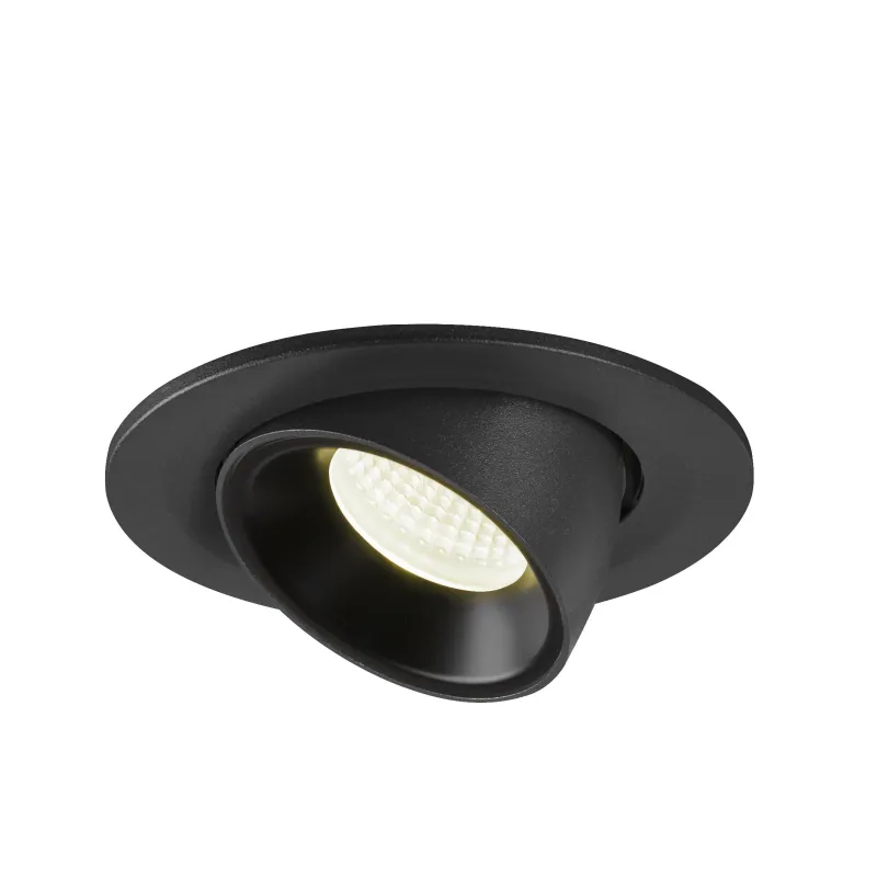 NUMINOS® GIMBLE S, encastré de plafond intérieur, 40 deg , noir, LED, 8,6W, 4000K