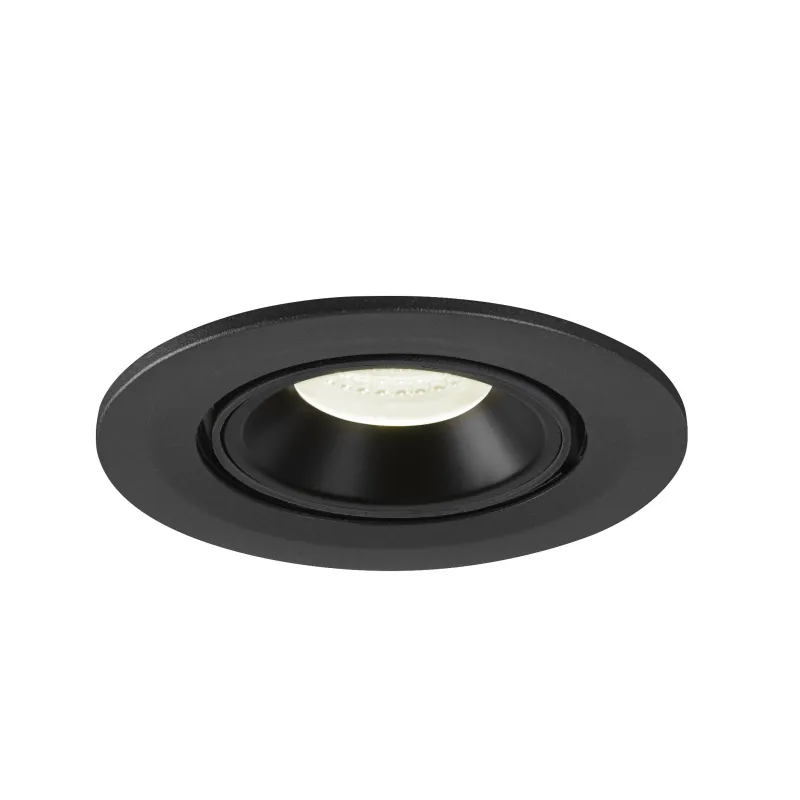NUMINOS® GIMBLE S, encastré de plafond intérieur, 40 deg , noir, LED, 8,6W, 4000K