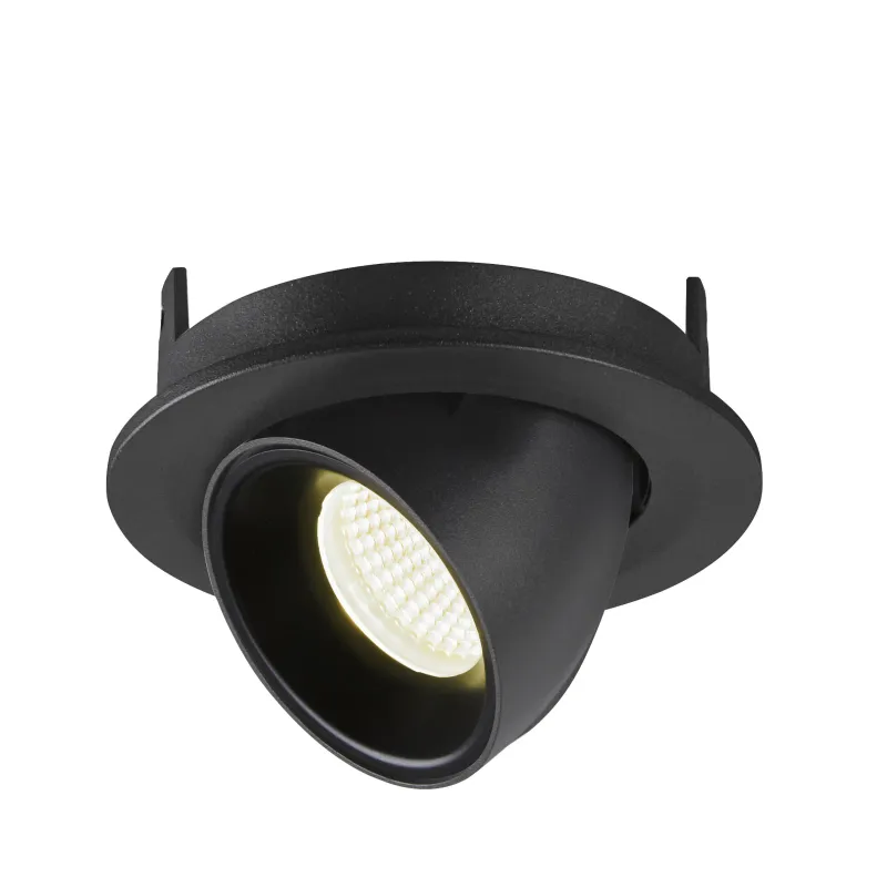 NUMINOS® GIMBLE S, encastré de plafond intérieur, 40 deg , noir, LED, 8,6W, 4000K