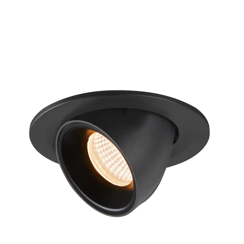 NUMINOS® GIMBLE S, encastré de plafond intérieur, 55 deg , noir, LED, 8,6W, 2700K