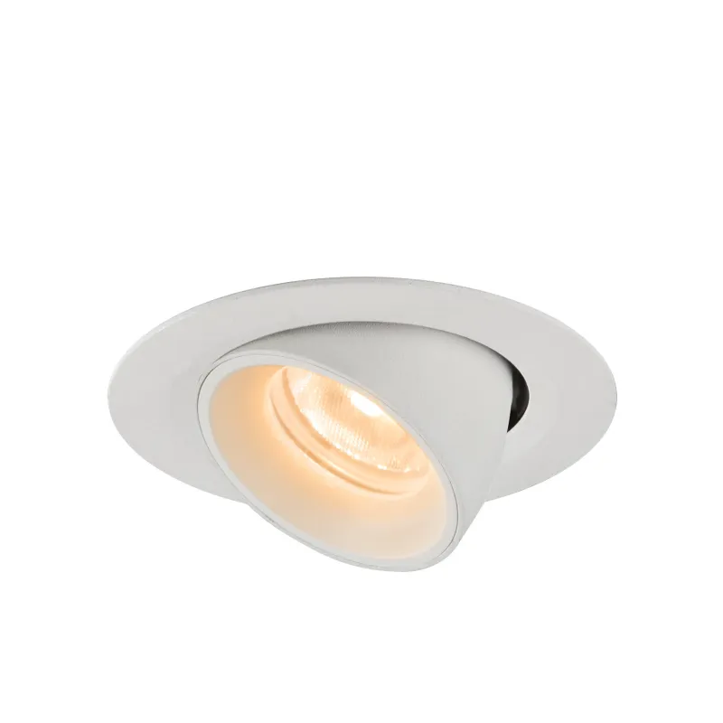NUMINOS® GIMBLE XS, encastré de plafond intérieur, 20 deg , blanc, LED, 7W, 2700K