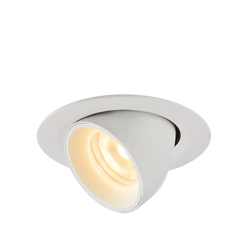 NUMINOS® GIMBLE XS, encastré de plafond intérieur, 20 deg , blanc, LED, 7W, 3000K