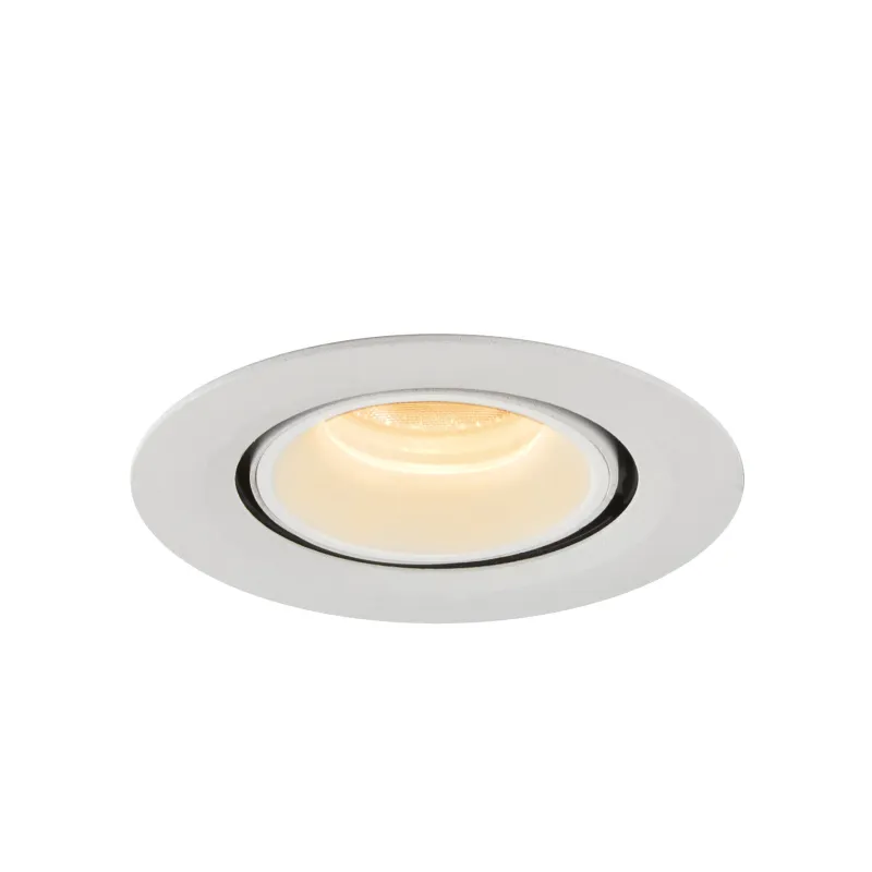 NUMINOS® GIMBLE XS, encastré de plafond intérieur, 20 deg , blanc, LED, 7W, 3000K