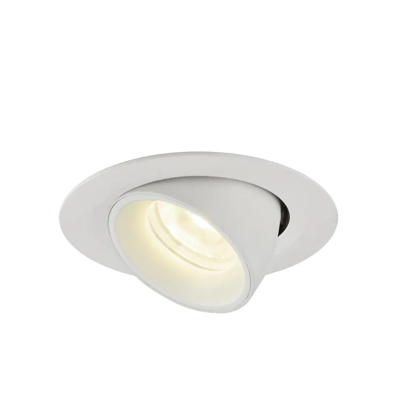 NUMINOS® GIMBLE XS, encastré de plafond intérieur, 40 deg , blanc, LED, 7W, 4000K