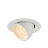 NUMINOS® GIMBLE XS, encastré de plafond intérieur, 55 deg , blanc, LED, 7W, 2700K