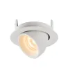 NUMINOS® GIMBLE XS, encastré de plafond intérieur, 55 deg , blanc, LED, 7W, 2700K