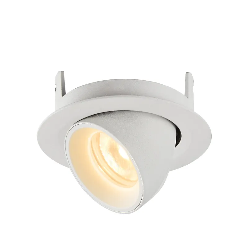 NUMINOS® GIMBLE XS, encastré de plafond intérieur, 55 deg , blanc, LED, 7W, 3000K