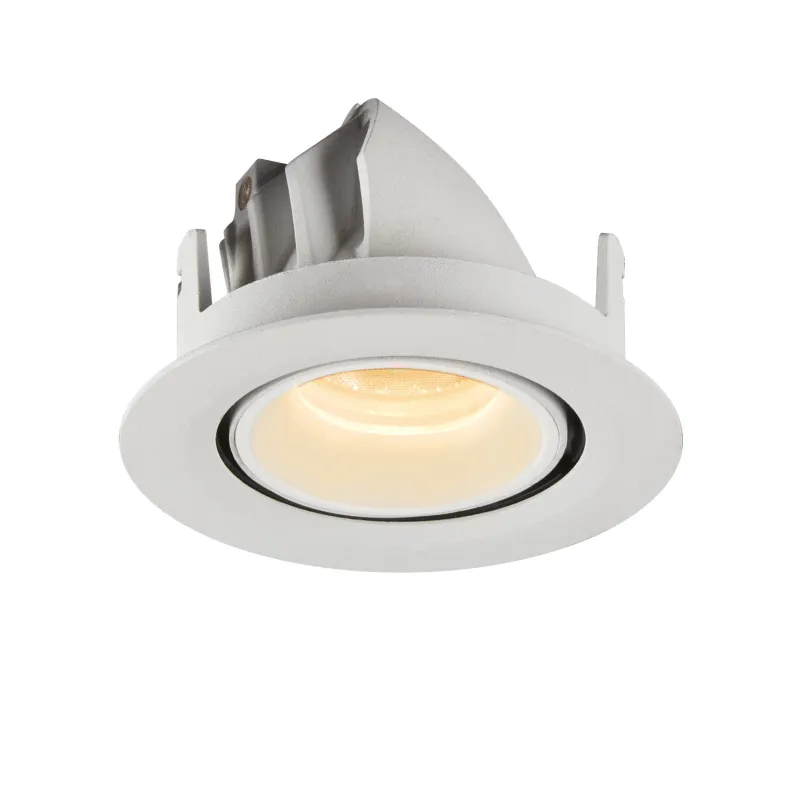 NUMINOS® GIMBLE XS, encastré de plafond intérieur, 55 deg , blanc, LED, 7W, 3000K