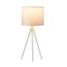 FENDA, lampe à poser intérieure, trépied, blanc, E27, 40W max, sans abat-jour