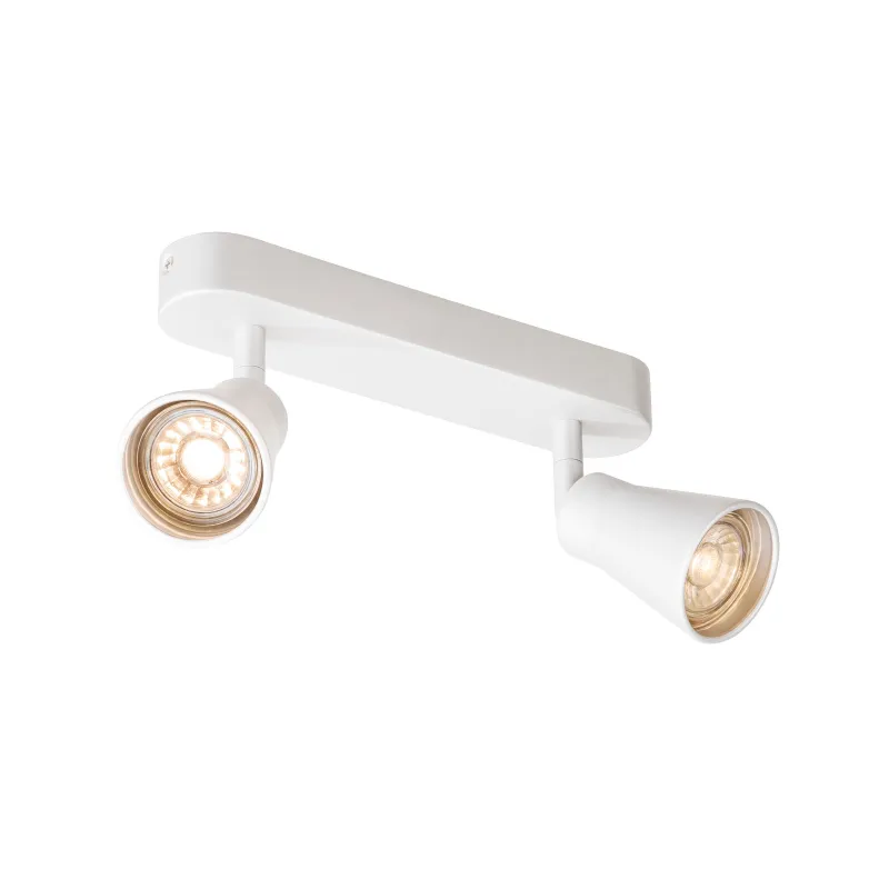 AVO, applique et plafonnier intérieur, double, blanc, GU10/QPAR51, 2x 50W max