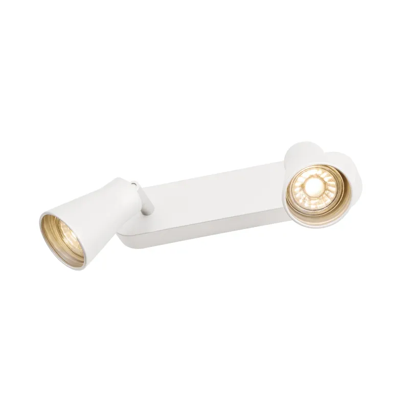 AVO, applique et plafonnier intérieur, double, blanc, GU10/QPAR51, 2x 50W max