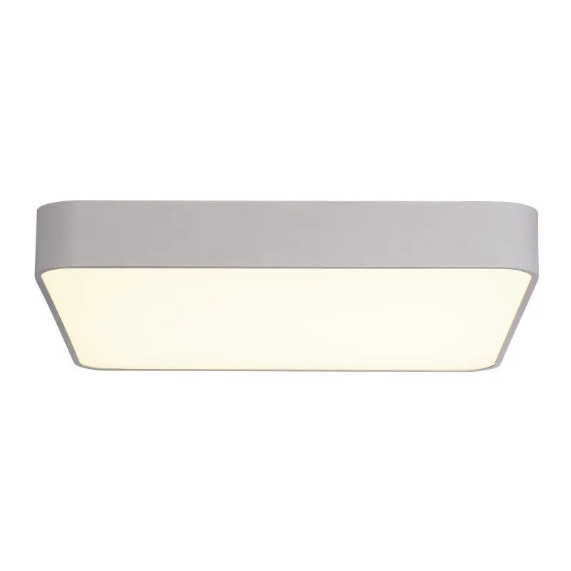 MEDO 60, plafonnier intérieur, carré, gris, LED, 38,4W, 3000K, variable 1-10V