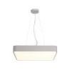 MEDO 60, plafonnier intérieur, carré, gris, LED, 38,4W, 3000K, variable 1-10V