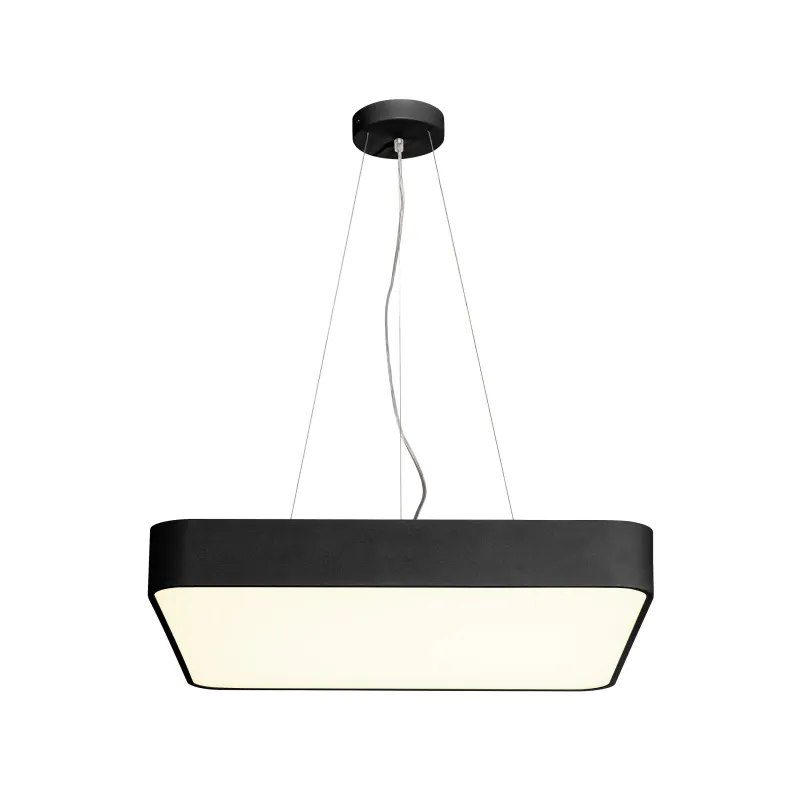 MEDO 60, plafonnier intérieur, carré, noir, LED, 38,4W, 3000K, variable 1-10V
