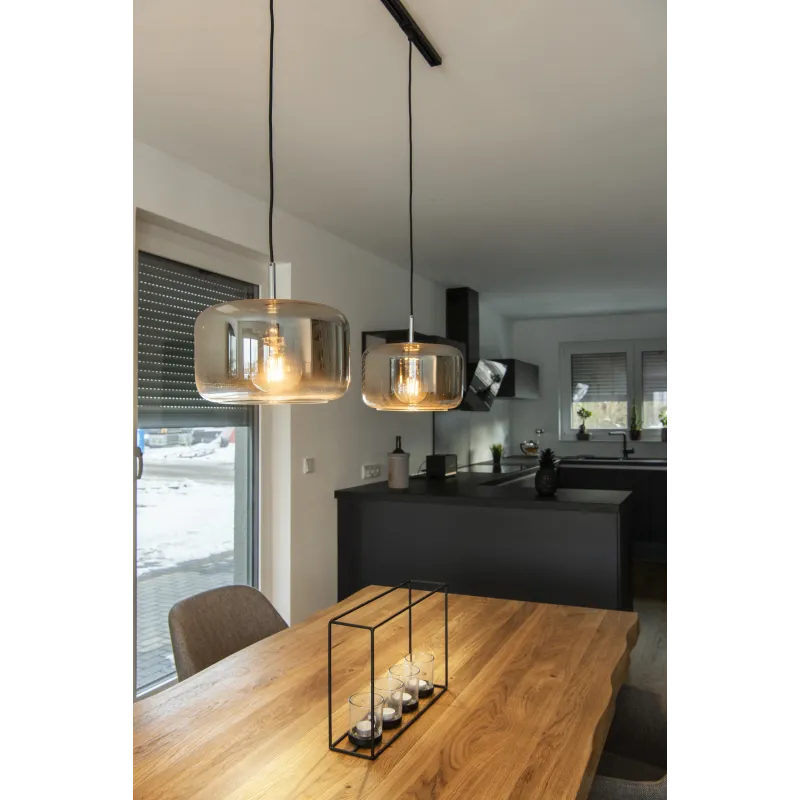 PANTILO 28, suspension intérieure, chrome, E27, 15W max, câble nu sans patère