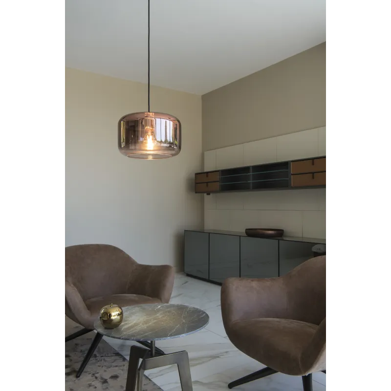 PANTILO 28, suspension intérieure, cuivre, E27, 15W max, câble nu sans patère