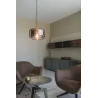 PANTILO 28, suspension intérieure, cuivre, E27, 15W max, câble nu sans patère